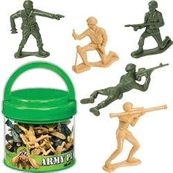 Army Soldiers Play Set in Easy to Carry Container with Lid