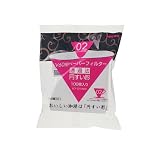 Hario Coffee White Paper Filters Size 02 for V60 Brewer, 100 Count