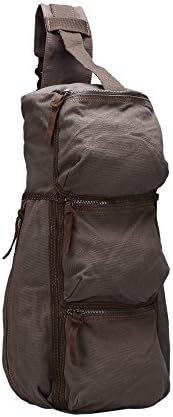Domiray Portable Canvas Backpack Travel Rucksack Outdoor Luggage Satchel Bag (Army Green)