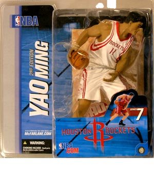 McFarlane Toys NBA Sports Picks Series 7 Action Figure Yao Ming (Houston Rockets) White Jersey Variant