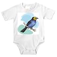 Onesie with wild, fauna, tanagra, chilensis, birds, genus, bird, life, thraupidae
