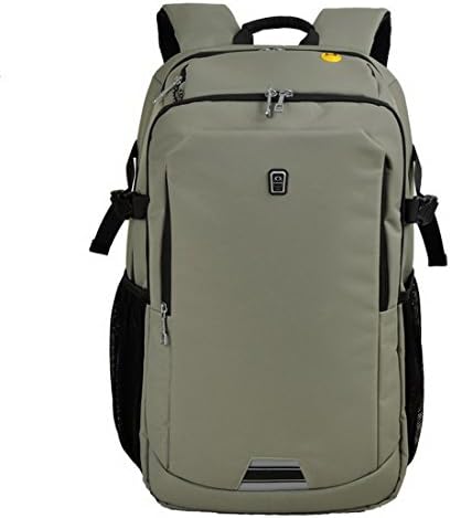 Kofuti Business Computer Backpack Fits 19 Inch Laptop Travel Knapsack School Bag Khaki 703