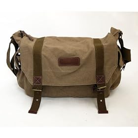 Koolertron Canvas DSLR SLR Camera Shoulder Bag Backpack Rucksack Bag For Sony Canon Nikon Olympus