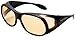 Eagle Eyes FitOns Computer Glasses – StimuLights Designed to Fit Over Prescription Glasses in Tortoise