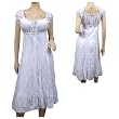 White Cotton Empire Waist Plus Size SunDress