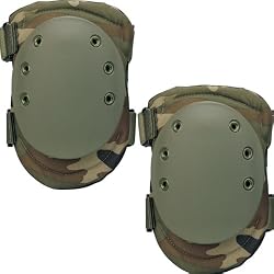 Woodland Camouflage Multi-Purpose Tactical SWAT Knee Pads