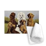 Oliver's Dogs (oil on canvas) by Pat Scott - Tea Towel 100% Cotton - Art247 - Tea Towel - 46x70cm