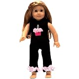 SophiasStyleBlackBirthdayCupcakeOutfitGirlDollClothes