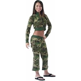 Woodland Camouflage Capri Sweatpants (Womens)