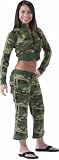 Woodland Camouflage Womens Capri Sweatpants