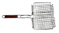 Charcoal Companion 210-SR Stainless Steel 24-Inch Rectangle Basket with Rosewood Handle