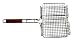 Charcoal Companion 210-SR Stainless Steel 24-Inch Rectangle Basket with Rosewood Handle