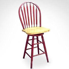 Click here to buy Arrowback Red Stool - 24 by Target Marketing Systems, Inc.