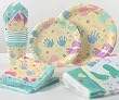 Baby Prints Baby Shower Paper Tablecover