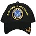 Black US Air Force Veteran Embroidered Ball Cap - Adjustable Hat