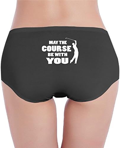 EVALY Women's Geek Low-Waist May The Course Be With YOU Golf Hipsters Boyshorts