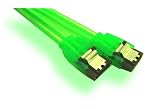 18" Serial ATA UV Cable (green).