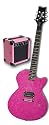 Daisy Rock Debutante Rock Candy Princess Atomic Pink Electric Guitar Pack