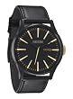 Nixon - Sentry Leather - Matte Black / Gold