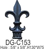 GudCraft Fence Gate Cast Iron Decor Finial Assortment Decor