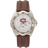 LogoArt Montreal Canadiens Men's All-Star Leather Watch