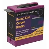 Carpet Blades - Round End (100 blades... by Better Tools
