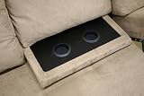 Linden Tan Microfiber Convertible Sectional / Sofa Bed