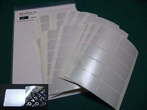 PPLS Square and round Silver Stickers Protective Security "Seal and Protect" Tamper Evident 1.57"~0.79"4~2cm))
