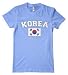 (Cybertela) Korea Flag Women's T-shirt Country Pride Tee