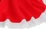Christmas Red Tree Skirt with Fridge Trim