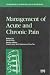Book Management of Acute and Chronic Pain