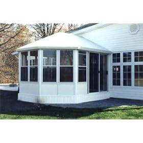 Gazalum 12 x 15 1 Door 5 Side Glass Window Gazebo-Sand by Gazalum Gazebos