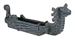 Dragon Boat Incense Burner - Cold Cast Resin - 10.5'' Length