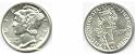 1942-S Mercury Dime