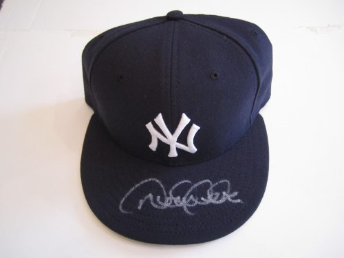 Autographed Derek Jeter Hat - New York Yankees - Autographed MLB Helmets and Hats