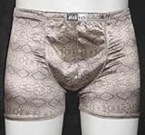 Gold Snakeskin Pouch Shorts S