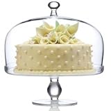 Luigi Bormioli Michelangelo Masterpiece Footed Cake Plate with Dome Cover