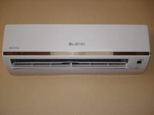 AIRMAX 12000 BTU/H DUCTLESS SPLIT TYPE A/C AIR CONDITIONER & HEAT PUMP - DC INVERTER - 16 SEER 208-230V / 1 PHASE / 60 Hz - INSTALLATION KIT INCLUDED