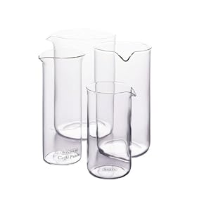 BonJour 3 Cup French Press Replacement Glass Carafe, Universal Design