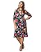 Kiyonna Women's Plus Size Flirty Flounce Wrap Dress