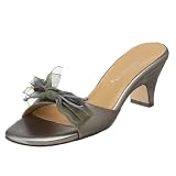 A. Marinelli Women's Cury Bow Sandal,Pewter,12 M