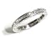 Baguette Shape Diamond Channel Set Full Circle Wedding Band or Anniversary Ring Set in Platinum with Hand Engraving, Ring Size 4.25 (T.w 1.45)