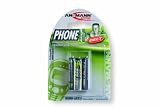 Ansmann 5030142 Micro/AAA/HR3 1,2 Volt NiMH-Akku (800 mAh, 3er Blister) silber