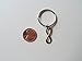 JewelryEveryday Double Keychain Set Small Bronze Infinity Symbol Keychain - You And Me For Infinity; Couples Keychain Set