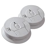 Kidde 0976-2 Front Load Battery-Operated Ionization Sensor Smoke Alarm, 2-Pack