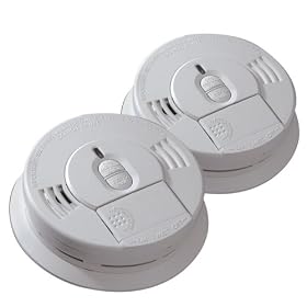 Kidde Front Load Battery-Operated Ionization Sensor Smoke Alarm, 2-Pack #0976-2 by Kidde