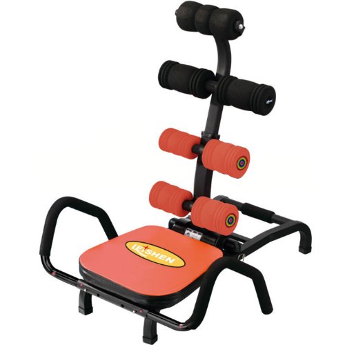 Orange Ab Machine Roller Sit Up Abdominal Workout Rocker Crunch Fitness
