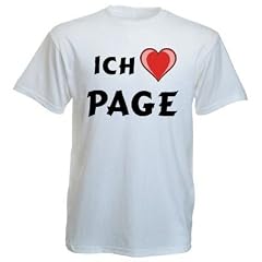 T-Shirt mit Aufschrift Ich Liebe Page