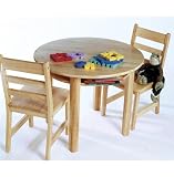 Review Lipper International 524 / Lipper International Child's Round Table & 2 Chairs, Natural