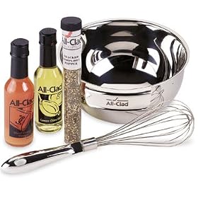 All Clad Stainless Tossed Salad Bowl Set, 3 Qt.